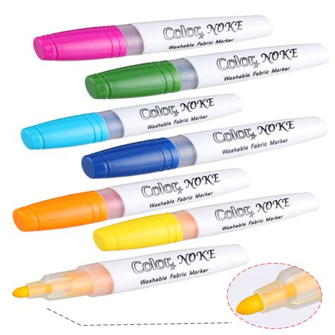 white washable fabric marker